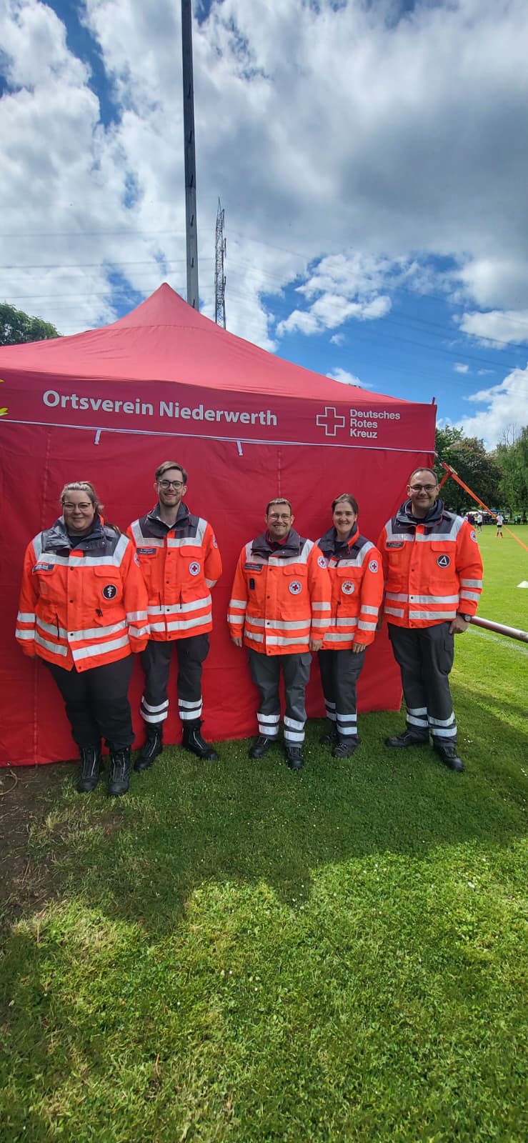 Sanitätsdienst am Werther Dorfturnier